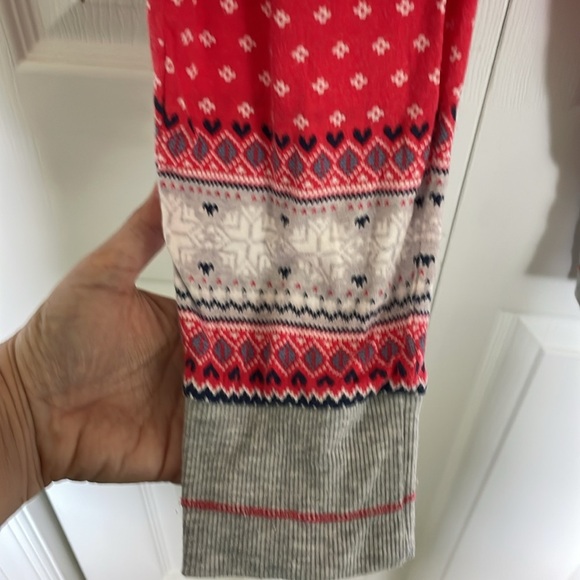 Cuddl Duds M pajamas 2pc red blue grey white. Cuffed sleeves & legs Drawstring - Picture 6 of 10